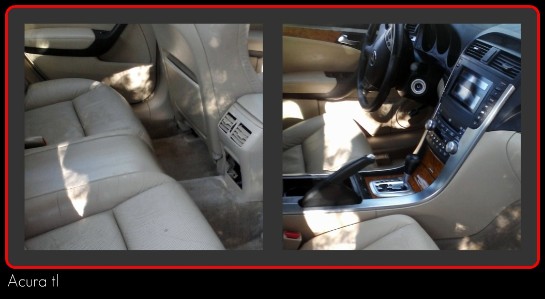 Acura tl with interior detail